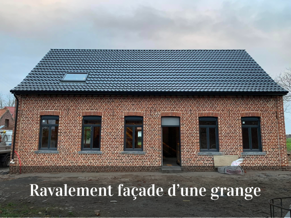 Maçon Valenciennes - Une maison avec un ravalement de façade