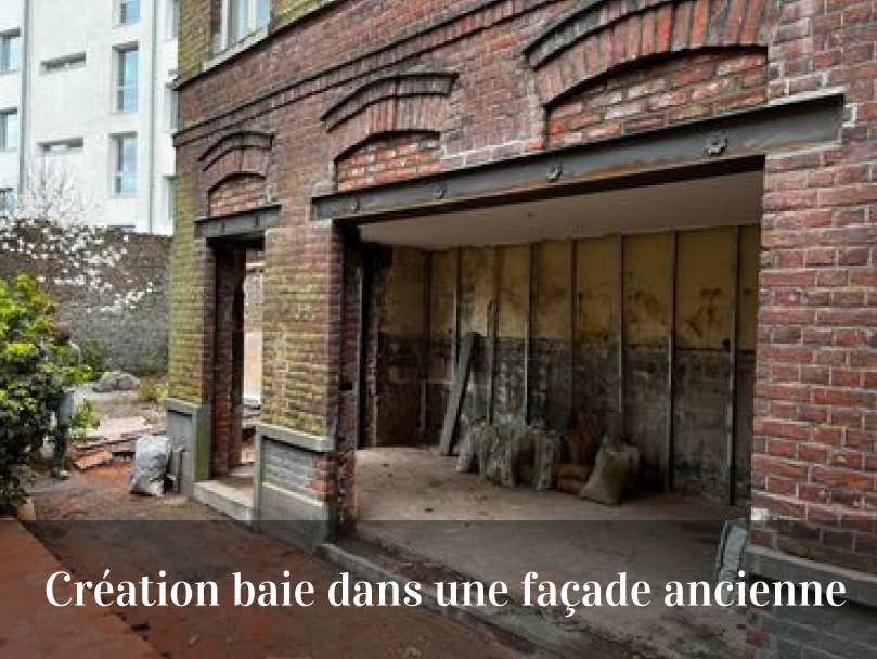 Maçon Valenciennes - Une façade avec une ouverture